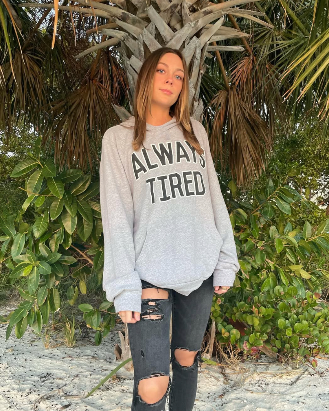COLLEGE | HEATHER GREY HOODIE